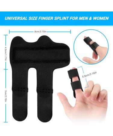 Echify Adjustable Finger Rail - Trigger Finger Protection & Stabilizer for Arthritis & Injuries - Aluminum Support (Black) - Buy Online on GoSupps.com