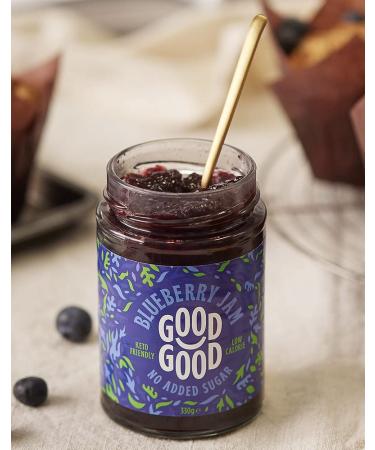 Good Good Sweet Blueberry Jam 12oz - Keto, Vegan, No Added Sugar & Gluten-Free - Buy Online on GoSupps.com