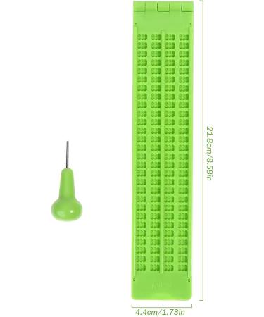 EURNHRN Braille Slate & Stylus - 4 Lines 28 Cells Braille Writer & Typewriter for Blind Schools - International Shipping Available - Buy Online on GoSupps.com