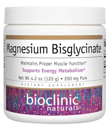 Bioclinic Naturals - Magnesium Bisglycinate  200 mg 4.2 oz. Powder
