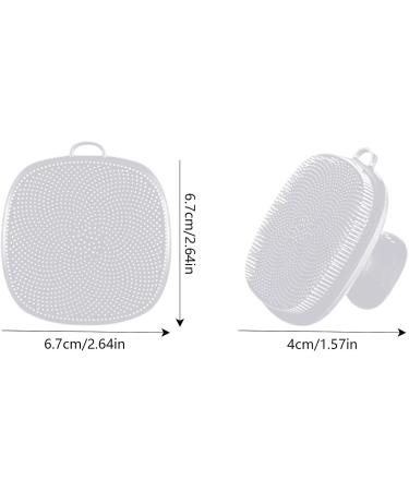 Silicone Face Cleansing Brush - Face Scrubber with Handle Soft Silicone Facial Cleansing Brush Waterproof Face Exfoliator Blackhead Pore Pad Face Wash Brush for Cleaning Gyouza White - Buy Online on GoSupps.com