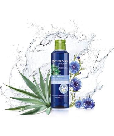Yves Rocher PLANT CARE HAIR Shampoo silver shine reflexes hair shampoo for gray hair with cornflower extract 1 x bottle 200 ml - Buy Online on GoSupps.com