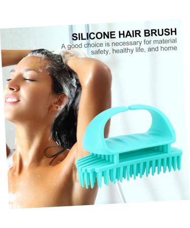 Bcoath 2-Piece Silicone Shampoo Brush Set - Scalp Massager for Adults | Hair Washing & Head Massage Brush (10.5x7x5.5cm Blue) - International Shipping Available - Buy Online on GoSupps.com