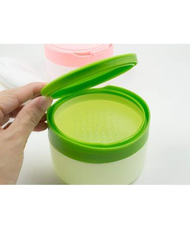 1 Pcs Empty Portable Baby Skin Care After-bath Powder Puff Talcum Case Green Plastic Power Puff Case with Sifter and Puff for Babies Kids - Buy Online on GoSupps.com