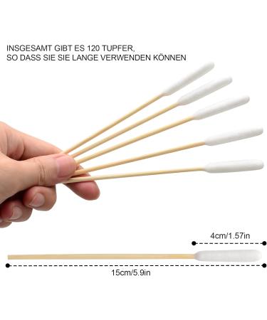 Dashuaige 120 Pcs Ear Cleaning Sticks for Dogs & Cats - Long Cotton Swabs for Pet Ear Care - Buy Online on GoSupps.com