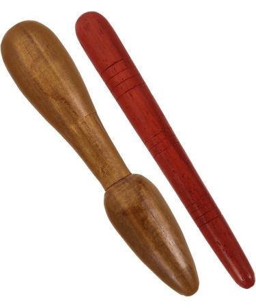 Minkissy Wooden Massage Tools - 4 Piece Hand Roller & Foot Massager for Acupuncture & Therapy - Buy Online on GoSupps.com
