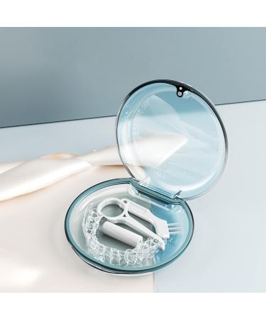 Jaimela Portable Denture Storage Box | Blue Braces & Bite Can | Spanging Box for Easy Travel - Buy Online on GoSupps.com