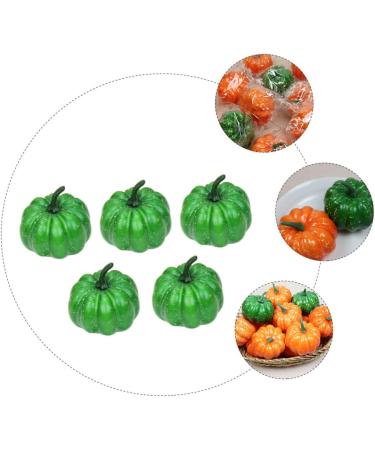 Artibetter 5pcs Simulation Green Pumpkin Thanksgiving Decors Fall Harvest Mini Pumpkins Simulation Lifelike Pumpkins Halloween Supplies Pumpkin Adornment Fall Decor Ornament Foam Fake Pumpkin - Buy Online on GoSupps.com