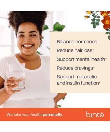 Binto Inositol Powder Mix | 60-Day Supply | Myo and D-Chiro Inositol 40:1 Ratio | Hormone Balance & Ovulation Support | Preservative-Free - Buy Online on GoSupps.com