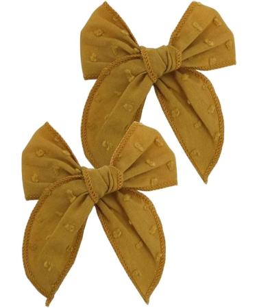 New 2025 2 Pcs Mini Fable Bow Hair Clips For Toddler New For Fashion Cotton Linen Hair Bows Barrettes Hairbow Accessories Hairgrips Jewelry Fashion Accessories Creative Gift - Buy Online on GoSupps.com