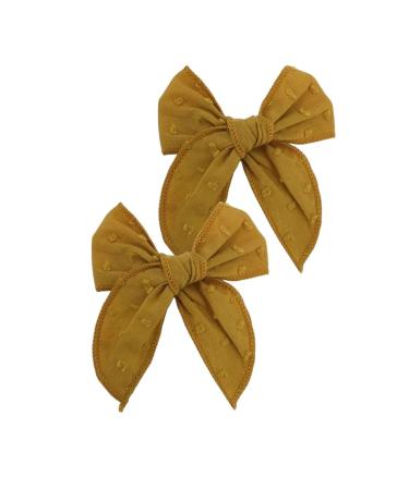 New 2025 2 Pcs Mini Fable Bow Hair Clips For Toddler New For Fashion Cotton Linen Hair Bows Barrettes Hairbow Accessories Hairgrips Jewelry Fashion Accessories Creative Gift