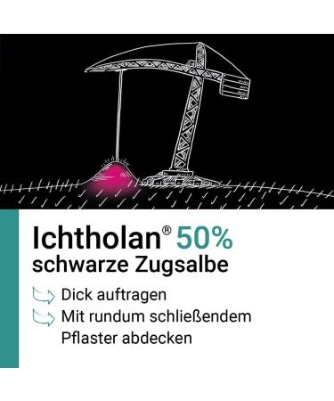 Ichtholan 50% Ointment - Anti-Inflammatory & Antibacterial for Purulent Skin Infections | 40g Pack - Fast International Shipping - Buy Online on GoSupps.com
