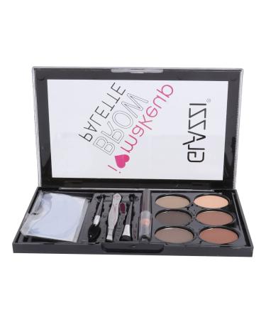 VINTORKY 1 Set Eyebrow Powder Set Waterproof Pigmented Matte Eye Shadow Makeup Flash Suit Makeup Supply Abs 1 count (Pack of 1) As Shown