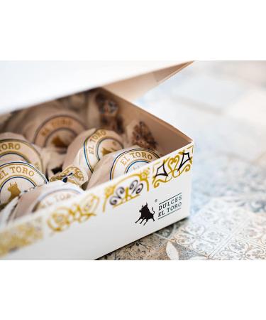 El Toro - Case of 350 g of Polvorones el Toro almonds - Valladolid (Tordesillas) - Made with almonds - Handmade product - Christmas sweets - traditional recipe Pink - Buy Online on GoSupps.com