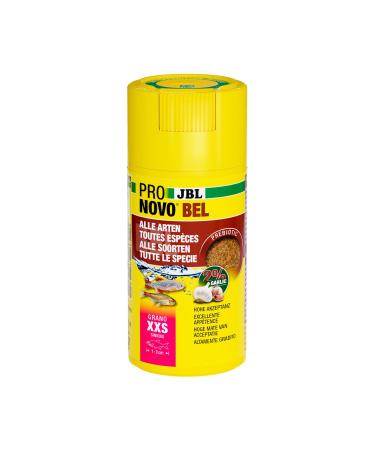 JBL Pronovo Bel Grano main lining for all aquarium fish of 1-3 cm fish feed granulate click dose size XXS 100 ml pronovo BEL Grano 58 g (1-pack) 1-3 cm fish size (XXS)