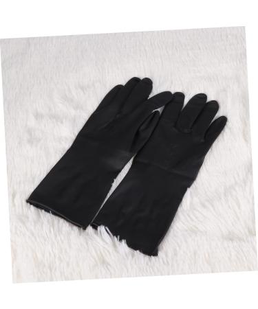 minkissy 6 Pairs Gloves for Cleaning Guantes De Latex Negros Medium Latex Gloves Hair Dye Glove Salon Gloves Black Gloves Tool Belt Particles Non- Barber Supplies Black Latex Gloves - Buy Online on GoSupps.com