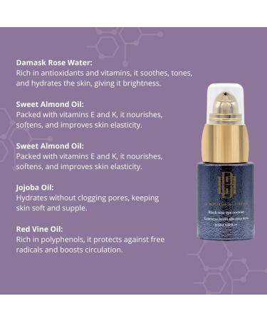  LBF La Bottega di Florence Contorno Yeux la Rose Noire - Moisturizing and Regenerating Eye Contour Cream - 15 ml - Buy Online on GoSupps.com