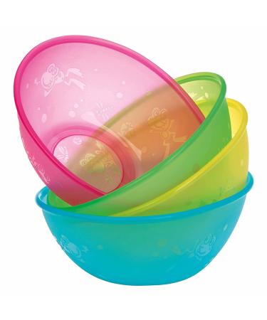 Nuby ID65671 Porridge Bowls - Set of 4 with Fun Motifs | Ideal for Kids | Buy Online - Buy Online on GoSupps.com