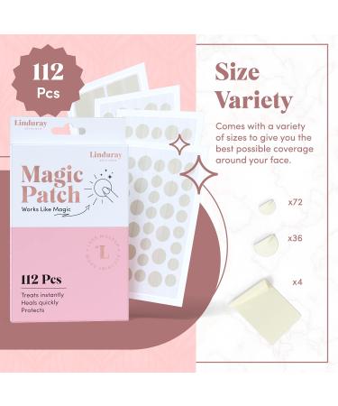 Magic Patch 112 Pack - Hydrocolloid Acne Pimple Spot Treatment Dots with Tea Tree & Calendula Oil - Buy Online on GoSupps.com