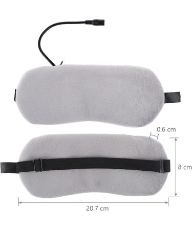 Cagogo 2 in 1 USB Electric Heating Hot Compress Eye Mask - Gray | Eye Relaxation Physiotherapy and Ice Compress | Eye Protector - Buy Online on GoSupps.com
