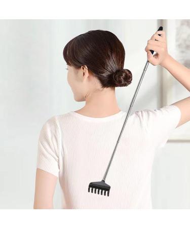 Lamkrtlp Portable Stainless Steel Back Scratcher - Telescopic Massager for Home Travel & Office (20-68 cm) | International Shipping - Buy Online on GoSupps.com