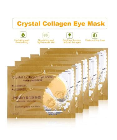 5 Pairs Crystal Collagen Eye Mask - Dark Circles & Fine Lines Treatment - Buy Online on GoSupps.com