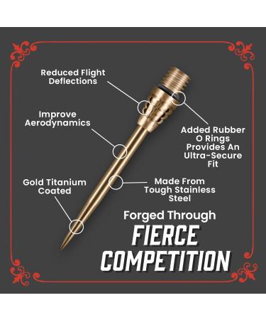 Shot! Darts Overlock Conversion Point Gold - Premium Dart Accessories - Buy Online on GoSupps.com