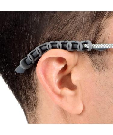 Anti-Slip Silicone Glasses Holder & Earphone Holder | Glagly Ringz White - Perfect for Glasses Sunglasses Ear Hooks & Masks - Buy Online on GoSupps.com