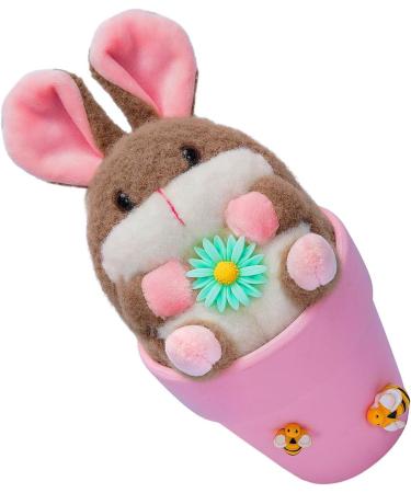 Easter Simulation Rabbit Decor Flowerpot Ornament For Home Garden Lovely Easter Gift Easter Rabbit Pink - Buy Online on GoSupps.com