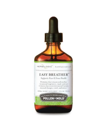 Herbalogic - Easy Breather Liquid Herb Drops - Supports Nose & Sinus Health - Helps Healthy Bodies Cope with Pollen & Mold - Based on the Traditional Chinese Formula Yu Ping Fang San - 2 Fl. Oz. - Buy Online on GoSupps.com