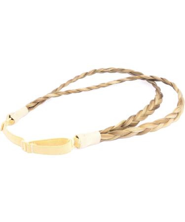 BOBIYA Double Three Strand Synthetic Hair Braided Headband Plait Headband for Women Girl (Ginger Blonde) - Buy Online on GoSupps.com