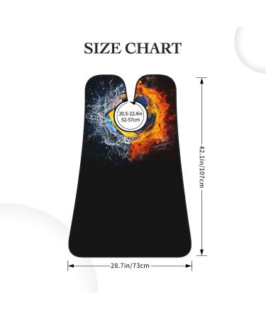 Volleyball Fire Water Beard Bib | Non-Stick Grooming Cloth for Men | Ideal Shaving & Trimming Cape | Perfect Gift for Sports Lovers - Buy Online on GoSupps.com