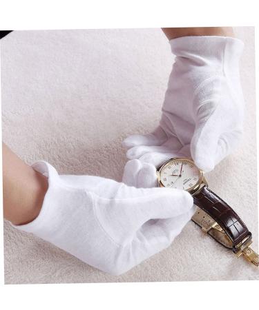 JECOMPRIS 12 Pairs Moisturizing Hand Gloves Cotton Protective Gloves Industrial Gloves Food Handling Glove Cosmetic Moisturizing Gloves Warm Gloves Cotton Gloves White Work Jersey M:22X9cm White - Buy Online on GoSupps.com