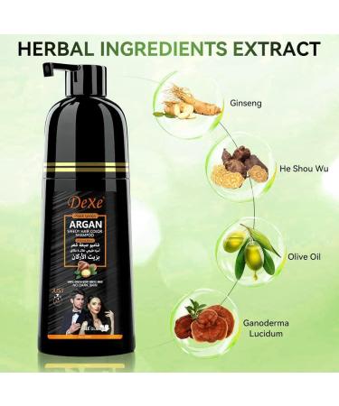 Shampoing instantan pour cheveux noirs 420ml - Shampoing de coloration semi-permanente pour cheveux naturels dure 30 jours formule action rapide pour hommes et femmes (Natural Black 420ML) Natural Black 420 ml (Lot de 1) - Buy Online on GoSupps.com