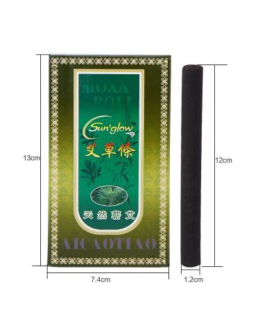 20 Pieces Smoke-Free Moxa Rolls - Self-Heating Pain Relief Patches | Traditional Chinese Aijiu Wormwood Stickers for Acupuncture - Buy Online on GoSupps.com