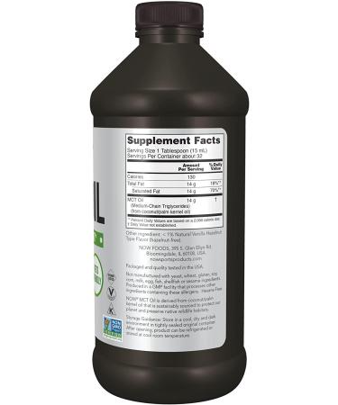 Now Foods Sports MCT Oil Vanilla Hazelnut - 16 fl oz (473 ml) | Energy & Performance - Buy Online on GoSupps.com