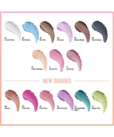 Oulac Warm Peach Glitter Cream Eyeshadow - Moisturizing Formula, Multi-Use Metallic Eye Makeup - Waterproof & Highly Pigmented - 0.42 oz - Buy Online on GoSupps.com