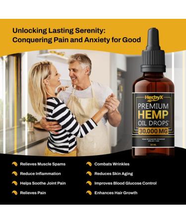 Hemp Oil for Pain & Anxiety Relief 30 000MG Organic Hemp Oil Drops for Better Sleep Mood & Stress Support Vegan Friendly Pure Hemp Seed Oil CO2 Extracted - Rich in Omega 3-6-9 Oils Vitamins & Fatty Acids - NON-GMO Cold Pressed Supplements - Buy Online on GoSupps.com