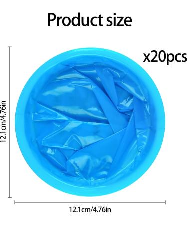 Aoyfuwell 1000ml Vomit Bags - 20 Pack Portable Emesis Bags for Travel Motion Sickness - High Density Nausea Bags for Adults and Kids - Buy Online on GoSupps.com