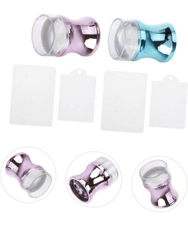DOITOOL 5 Sets Nail Stamp Transparent Gel Nail Polish Nail Art Stamping Kit Diy Nail Art Silicone Jelly Stampers Manicure Stampers Nail Scraper Beauty Products Plastic Abs Metallic Color - Buy Online on GoSupps.com