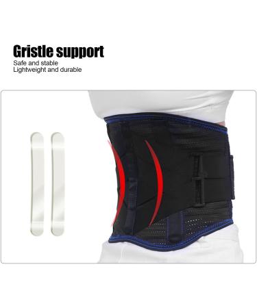 Adjustable Lumbar Support Belt - Breathable Waist Support with Steel Plate for Herniated Disc & Exercise - Ideal for Back Pain Relief - Buy Online on GoSupps.com