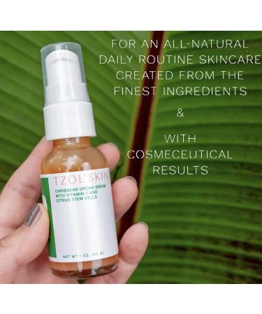 Buy TZOL SKIN Caribbean Dream Serum - CC Serum with Vitamin C & Hyaluronic Acid for Even Skin Tone Dark Spot Treatment - Vegan Cruelty-Free No Parabens or Sulfates - Hydrating Skincare - Buy Online on GoSupps.com