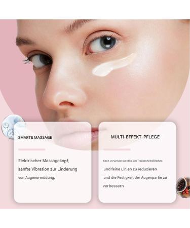  Generisch Electric Eye Massage Cream Moisturizing and soothing for tired eyes with gentle vibration | Anti-aging eye contour cream to prevent wrinkles firm and smooth fine lines - Buy Online on GoSupps.com