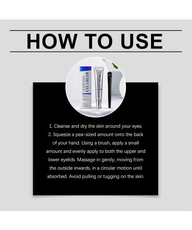 Byuexhp Moisturizing eye cream 20 g night moisturizing cream eye moisturizer for women with applicator brush for feminine beauty care for swelling in - Buy Online on GoSupps.com