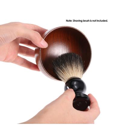 Anself Wooden Shaving Soap Bowl - Type 1 | Shave Cream Cup Cleaning Mug - Buy Online on GoSupps.com