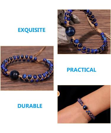 GLEAVI Anti Motion Sickness Bracelet - Wear-resistant Blue Agate & Tiger Eye Stone for Men & Women | Stylish Pregnancy & Nausea Relief Accessory - Buy Online on GoSupps.com