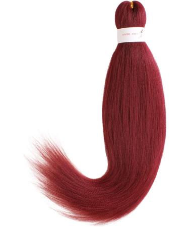 Leeven 8 Packs Red Pre Stretched Braiding Hair Extensions 20 Inch Yaki Hot Water Setting Fiber EZ Braid Pre-stretched Braiding Hair for Box Braids Knotless Braids /26 Inch 900# 26 Inch (Pack of 8) 900# - Buy Online on GoSupps.com