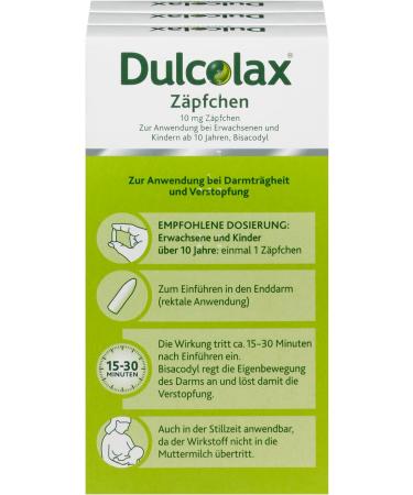 Dulcolax Suppositories - Fast Constipation Relief - 30 pcs (Pack of 3) - International Shipping Available - Buy Online on GoSupps.com