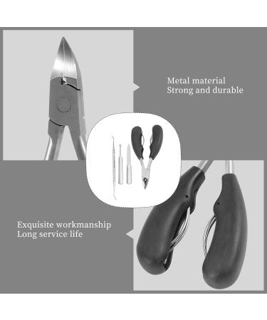 Geynutaly 4 Pcs Toenail Clippers Thick & Ingrown Toe Nail Clippers for Men & Seniors Pedicure Clippers Toenail Cutters - Buy Online on GoSupps.com