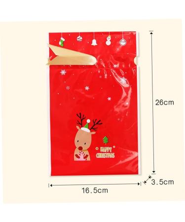 ORFOFE 10pcs Gingerbread Bags Elk Candy Bag Drawstring Bags for Candy Packing Bag Snowflake Crisp - Buy Online on GoSupps.com